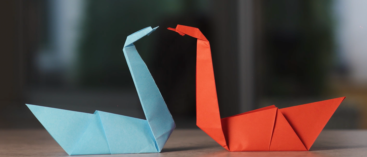 Jak vyrobit origami labuť? - video